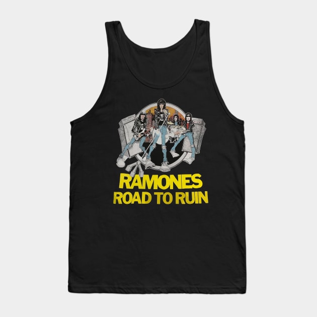 Vintage Tour Road To Ruin Tank Top by Xela Wilma